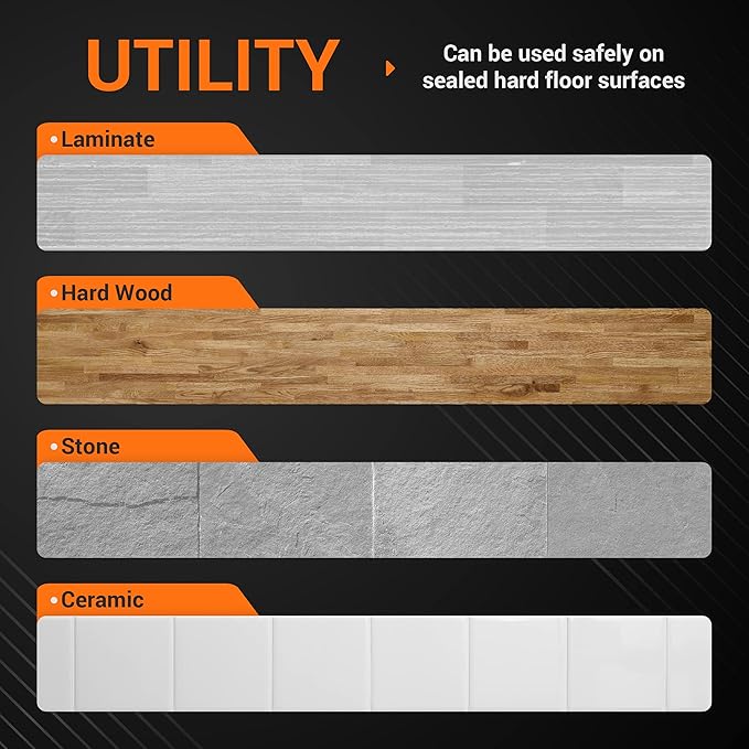 BlueStars 6 Pack 2124, 2039A, 2307, 23157, 20391, 20399 Replacement 2124 Mop Pads Heavy Scrub Compatible with Bissell Spinwave Hard Mop Cleaners (Orange) - Easy to Install - Washable & Reusable