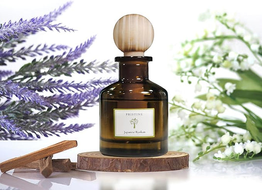 PRISTINE Japanese Ryokan/Inspired by Shang Hotel Ball Diffuser for Wardrobe | Fresh Lavender, Moroccan Amber Mini Diffuser Decor | Air Freshener for Closets