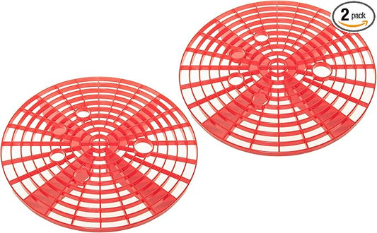 Car Wash Bucket Insert Dirt Guard Insert Fits 12 Inch Diameter Bucket or 3-5 Gallon Bucket (2, Red)