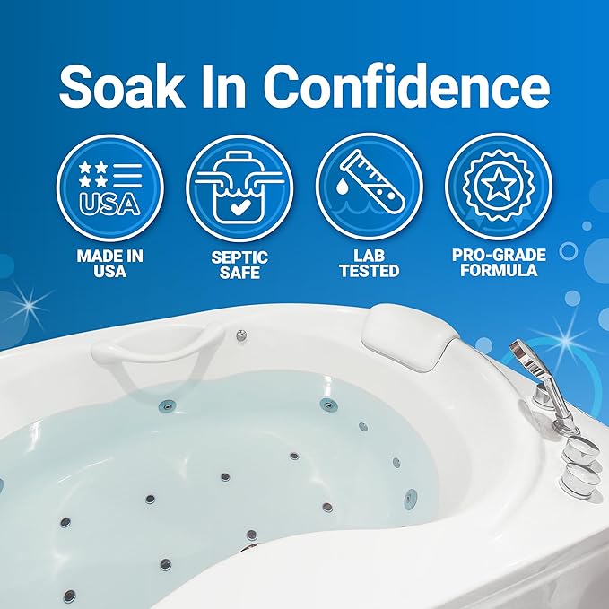 Bio Ouster Jetted Tub Cleaner Kit - Jet and Jacuzzi Tub Cleaner for Jets, Tubes, and Bathtubs - Includes Microfiber Towel - Professional Grade Formula, Made in USA (Kit)