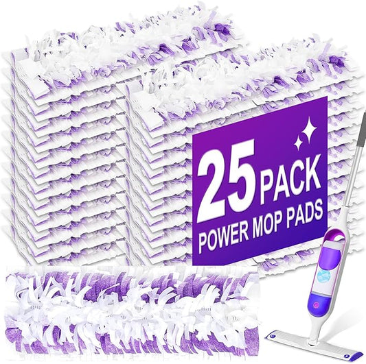 25PCS Disposable Mopping Pads Refills for Swiffer PowerMop,Replacement with Swiffer Power Mop Refills for Swiffer Power Mop Pads Multi-Surface for Floor Cleaning