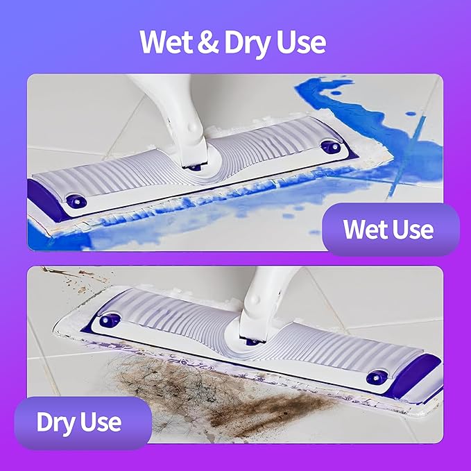 30Pack Disposable Power Mop Pads Refills for Swiffer Power Mop Pads, Unscented Replacement Floor Cleaning Refills Mopping Pads Compatible with Swiffer Power Mop Pads Refills