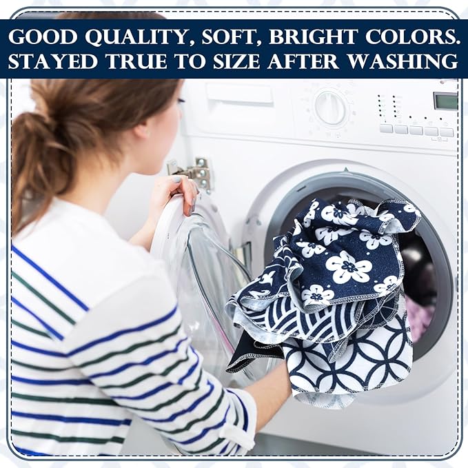 36 Pack Reusable Cleaning Cloths Washable Cotton Kitchen Towels for Home