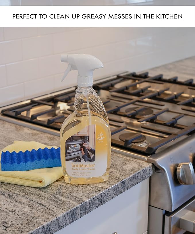 Don Aslett SoilMaster Concentrate (1 Gallon) Organic Orange Heavy Duty Degreaser and Cleaner | Removes Tough Grease and Soils on Kitchen Countertops, Tablecloth, Sticky Cabinets, Walls, Doorknob