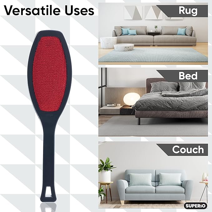 Superio Magic Suede Lint Brushes for Clothes Double Sided Lint Remover Clothes Brush Garment Brush, Portable Lint Remover for Pet Hair or Dust from Hats, Wool Suit, Suede Couch... 6