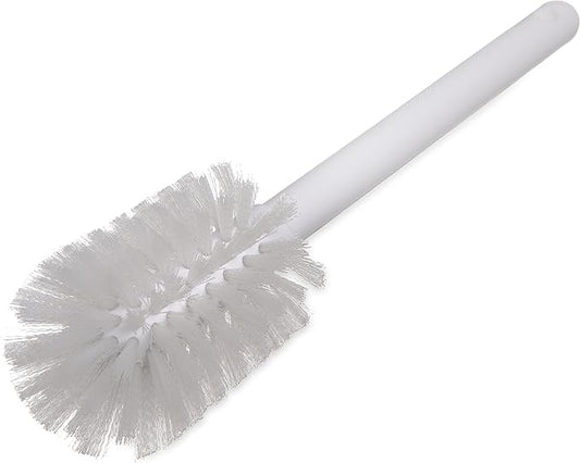 SPARTA 367600TC02 Plastic Household Dish Brush, Dish Brush, Dish Scrub Brush With Lightweight and Break Resistant for Cleaning, 11 Inches, White, 2.5" Width x 2.75" Height (Pack of 6)