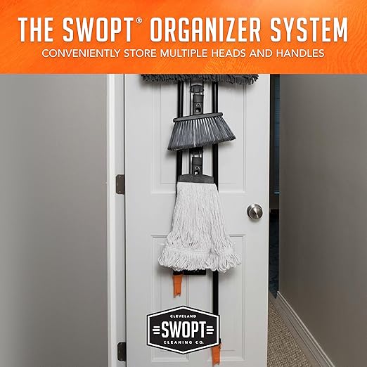 SWOPT Cotton Mop Head — Cleaning Head Interchangeable with All SWOPT Cleaning Products for More Efficient Cleaning and Storage — Great to Use on Wood, Laminate or Tile Floors, Machine Washable