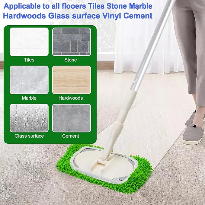 5 Pack Wet Mop Pads Refills for Swiffer Sweeper Mop Microfiber Reusable Replacement Mopping Pad for Surface Hardwood Floor Cleaning Mops Pads