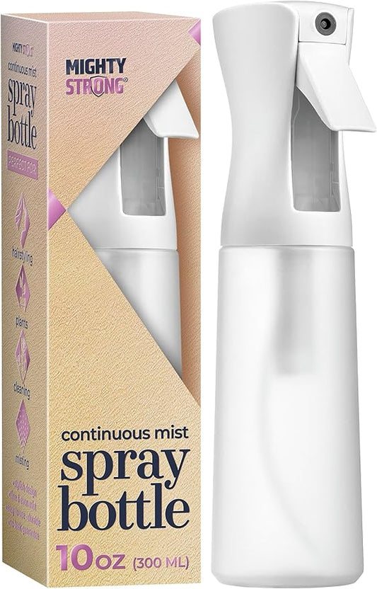 10 OZ Continuous Spray Bottles - Ultra Fine Mist Sprayer | Water Spray Bottle For Hair Stuff, Mister Spray Bottle For Plants Mister | Hair Spray Bottles For Hairstyling, Cleaning, Salons