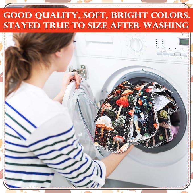 36 Pack Reusable Cleaning Cloths Washable Cotton Kitchen Towels for Home