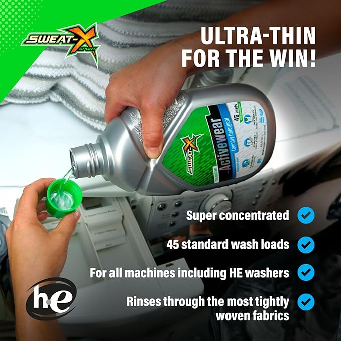 Sweat X Sport Extreme Laundry Detergent, High Performance Sports Wash for Activewear and All Fabrics - 2 Pack