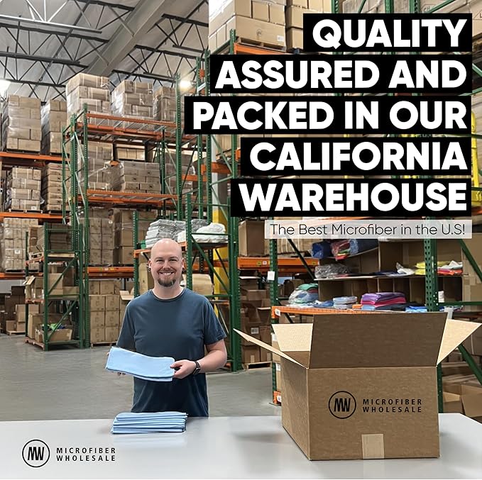 Microfiber Wholesale 12x12 Inch Pro Multi-Surface Microfiber Cleaning Cloths | Premium Towels for Cleaning Glass, Kitchens, Bathrooms, Automotive | Gray - (Pack of 12)