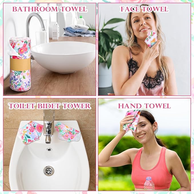 36 Pack Reusable Cleaning Cloths Washable Cotton Kitchen Towels for Home