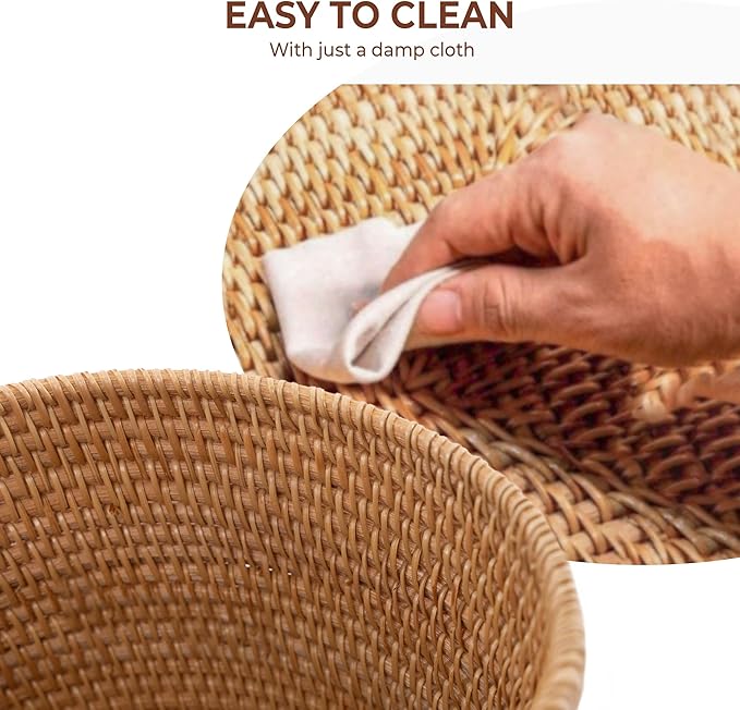 KOLWOVEN Mini Trash Cans, Mini Storage Bin Table, Desk Trash Can Mini, Narrow Trash Can Bathroom, Slim Garbage Can, Small Waste Basket, Desktop Trash Can