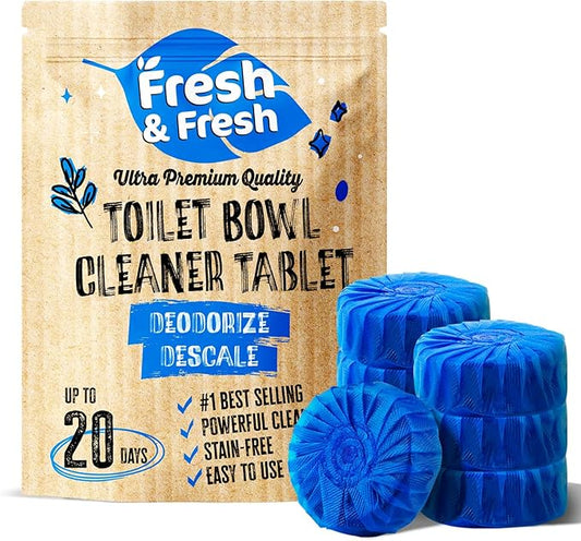 Disposable Toilet Bowl Cleaners(10 Tablets) Odor Eliminator, Fresh Scent, Multipurpose Residential and commercial Toilet Cleaners 2-3 week Lasting Toilet Bowl Cleaner
