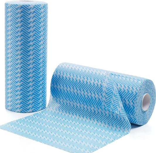 Disposable Cleaning Cloths Dry Handi Wipes Reusable Dish Cloths Multi Use Reusable Cleaning Towels,Machine Washable J cloth,Heavy Duty Handy Wipes 9.8" X 11.8" 200 Count in Total (2 Rolls)