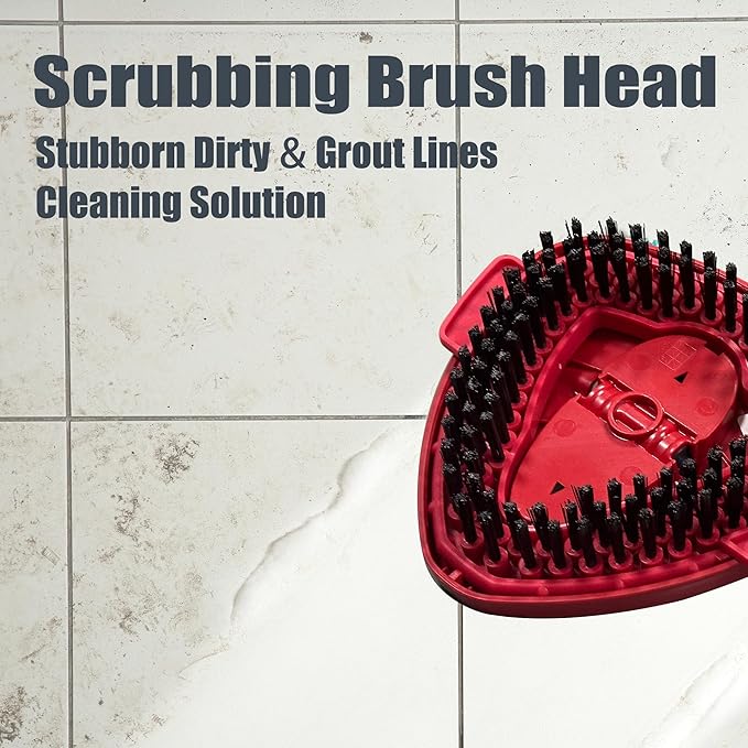 7 Pack Mop Head Replacement for O Cedar: Spin Mop Refill Compatible with Ocedar - Microfiber Replace Heads and Tile Marble Grout Scrubber Bristle for O'ceda