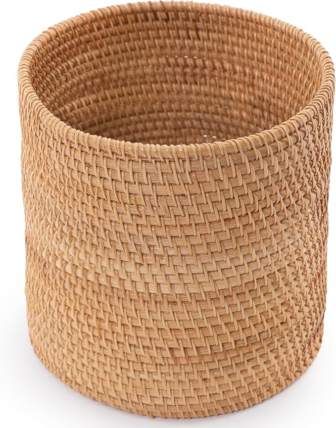 KOLWOVEN Mini Trash Cans, Mini Storage Bin Table, Desk Trash Can Mini, Narrow Trash Can Bathroom, Slim Garbage Can, Small Waste Basket, Desktop Trash Can