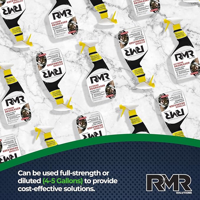 RMR Extreme Degreaser and Cleaner - Advanced Indoor/Outdoor Formula for Heavy-Duty Commercial, Residential, Automotive, and Equipment Cleaning, 32 Ounces Makes up to 4 Gallons