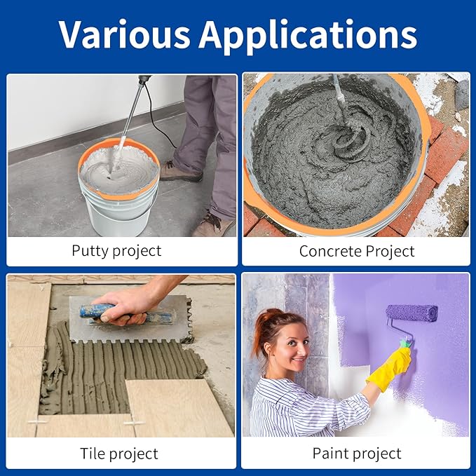 5 Gallon Silicone Bucket Liner - Reusable Measuring Mixing Liner for Concrete, Mortar, Grout, Paint - Food Grade Non-Stick with Measurement Marks - Easy to Clean & Durable (Orange)