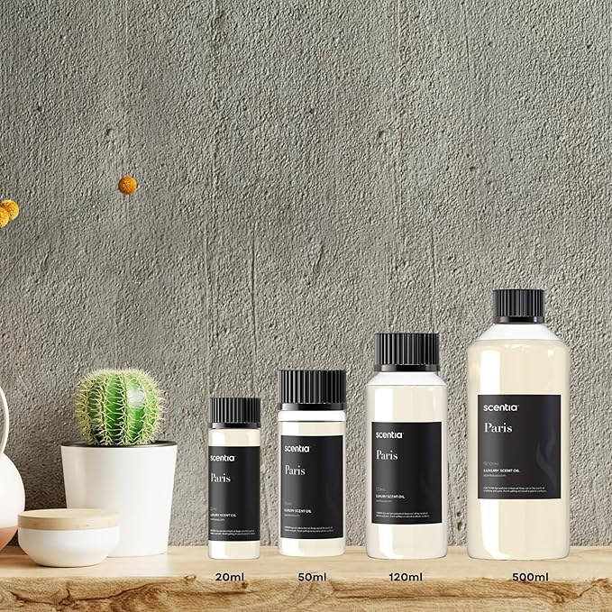 Scentia Hotel Diffuser Oil Inspired by The Hotel Costes Paris Scent - 50 mL 1.69 fl oz - Fragrance Oil Blend Rose,Clove &Sandalwood for Aromatherapy Diffuser & Humidifiers -Paris