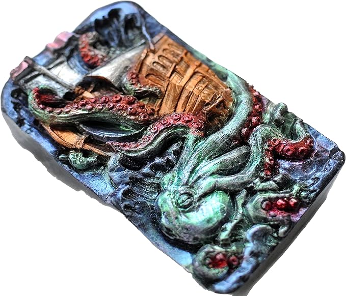 Kraken Silicone Mold for SOAP Making Resin Candle Wax Plaster Cake Chocolate Octopus