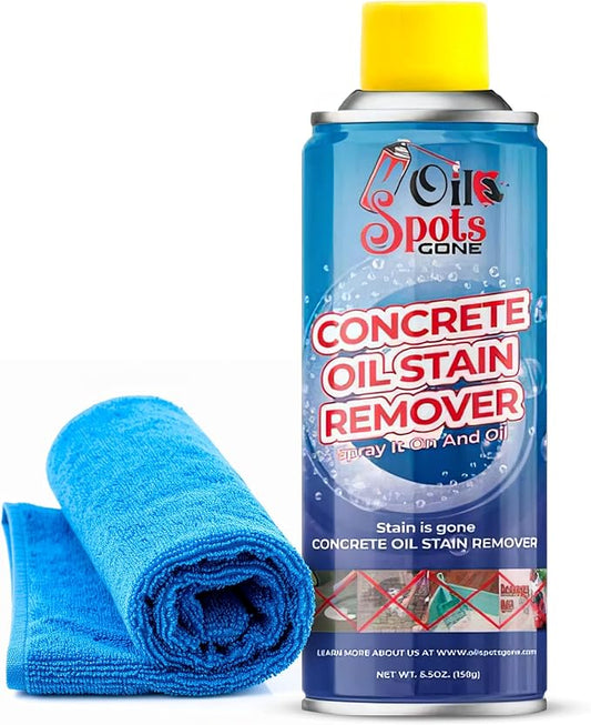 Oil Spots Gone - Concrete Cleaner & Oil Stain Remover - Oil Eater Degreaser, Driveway Cleaner for Automotive oil Stains on Concrete, Pavers, and Stone Surfaces. Spray and Restore Stain Remover