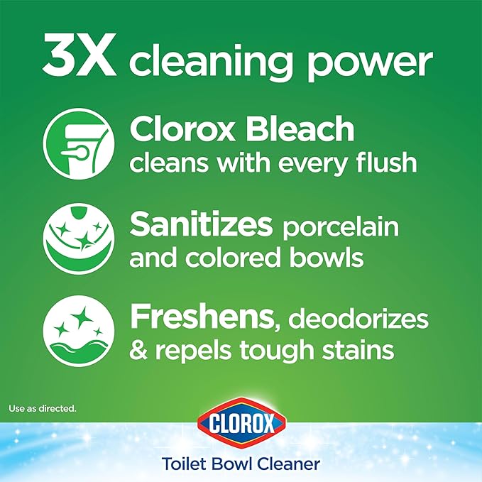Clorox Ultra Clean Toilet Tablets Bleach 4 Count, 3.5 Ounces Each (Package May Vary)