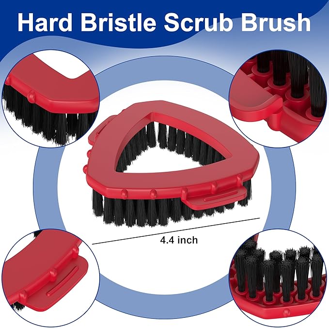 Scrubber Mop Head for O Cedar RinseClean Spin Mop 2 Tank System, Replace Head for OCedar Spin Mop Scrub Brush Head,