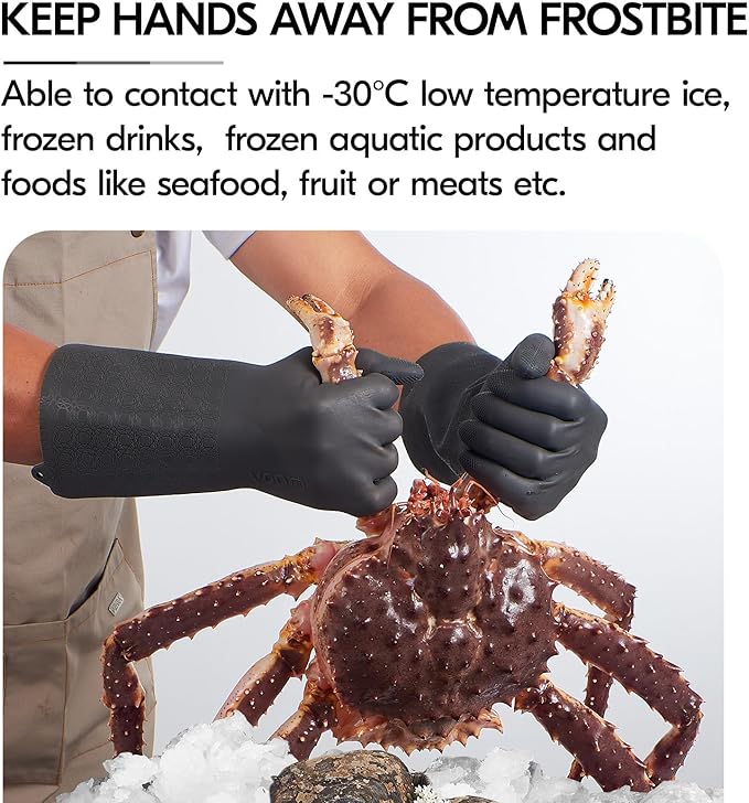 Vgo... Men's Work Gloves,Abrasion & Tear Resistant,for Construction, Cement, Sewage, Drain Cleaning & Rough Tasks(TP1117)