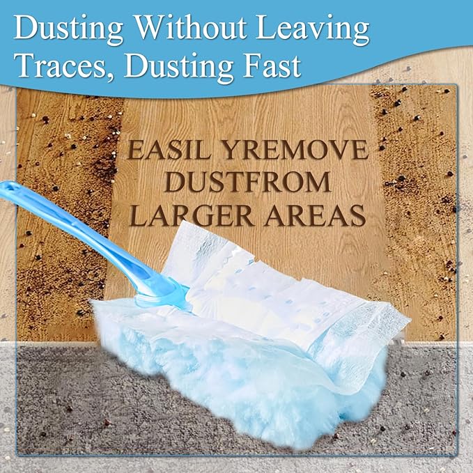 40 Count Electrostatic Duster Refills Replacement Head for Swiffer Dusters,Unscented Disposable Dusters for Cleaning Home, Blinds, Fans, Corners (Only Duster)