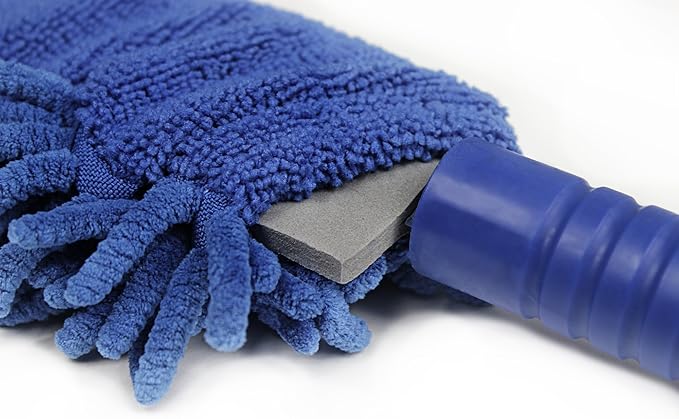 CleanAide Dual-Sided Chenille and Terry Microfiber Duster Covers, Fits Flex Dusters, Machine Washable, Chemical-Free Cleaning, Traps Dirt & Dust, Safe for Electronics, Home, and Vehicles, 6-Pack