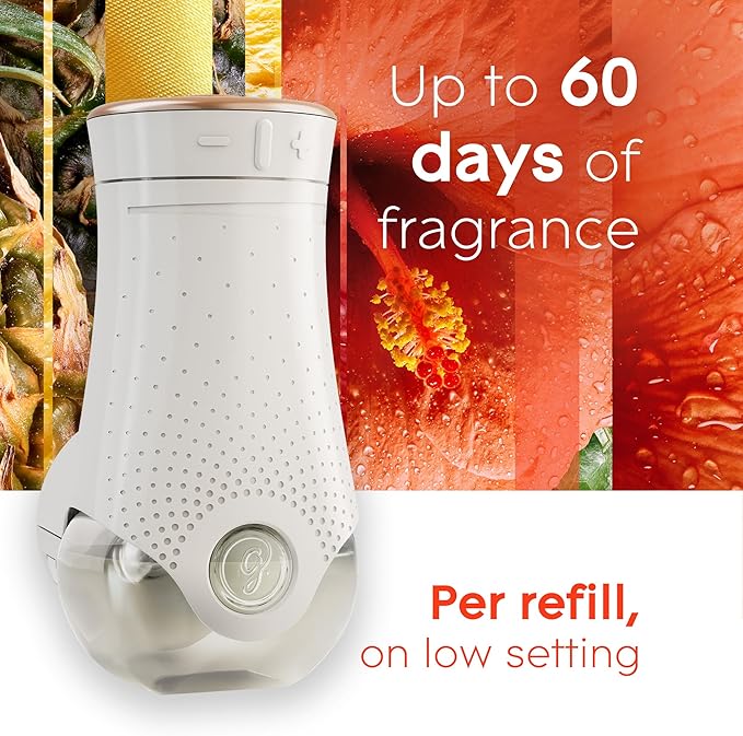 Glade PlugIns Refills Air Freshener, Scented and Essential Oils for Home and Bathroom, Hawaiian Breeze, 3.35 Fl Oz, 5 Count