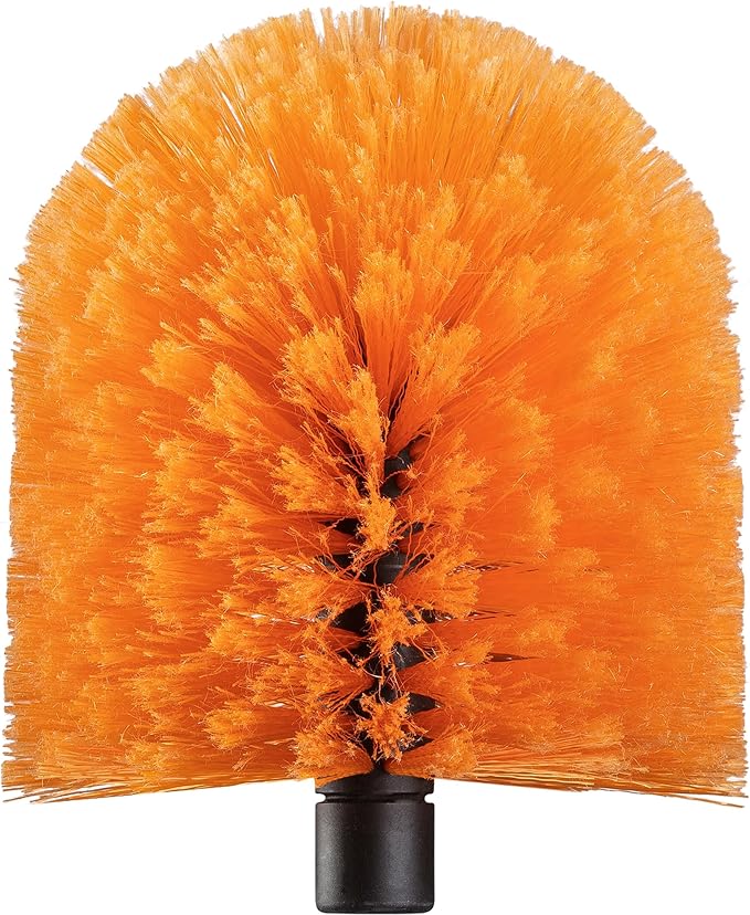 Cobweb Duster Head Brush // Big and Puffy Spider Web Brush for Outdoor & Indoor Web Cleaning // Twist-On Corner Duster Fits Standard Acme Threaded Extension Poles // Best Cobweb Brush Head (No Pole)
