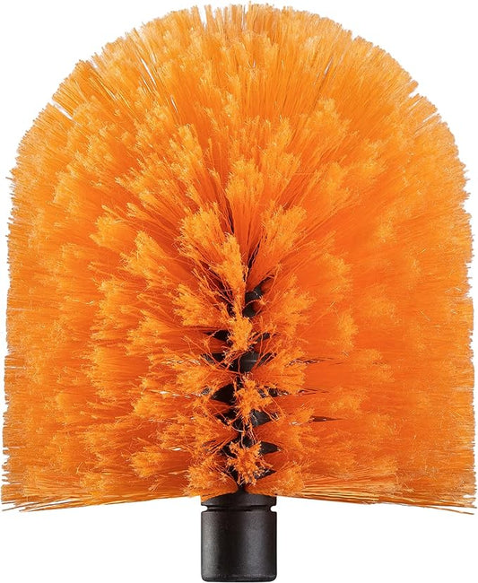 Cobweb Duster Head Brush // Big and Puffy Spider Web Brush for Outdoor & Indoor Web Cleaning // Twist-On Corner Duster Fits Standard Acme Threaded Extension Poles // Best Cobweb Brush Head (No Pole)