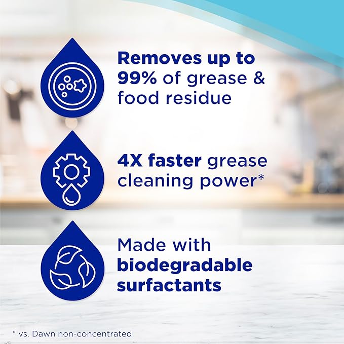 Dawn Platinum Dish Soap, Dishwashing Liquid, Fresh Rain, 3X24OZ