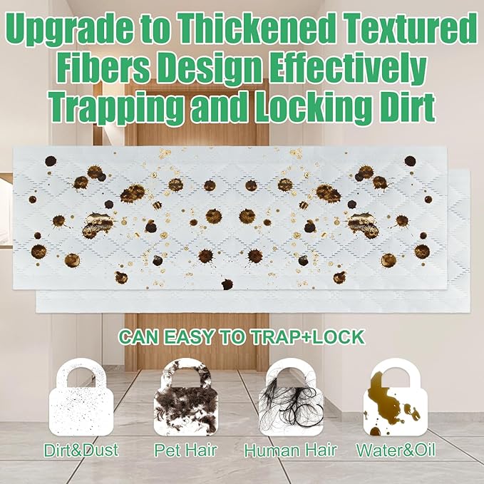 60 Pack Deep Cleaning Pad for All Type of 15''-17'' Spray Flat Mop,Compatible with Bona，Rubbermaid，Turbo，Norwex.Disposable Pad for Bona Family of Mops, Replacement Mopping Pad for Floor Cleaning