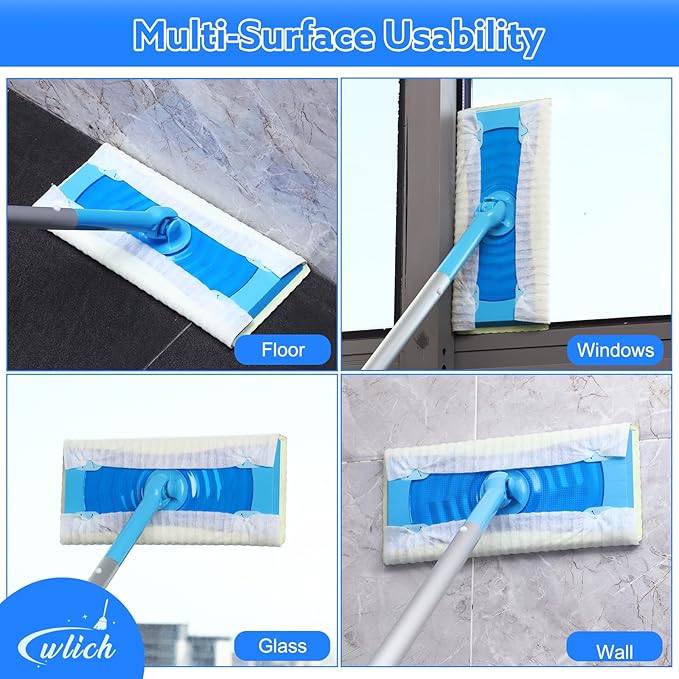 80PCS Dry Sweeping Cloths Pads Compatible with Swiffer Sweeper, Disposable Duster Refill, Non-Woven Mop Refills Pads for Floor Mopping, Wood Floors, Dust and Pet Hair Cleaning