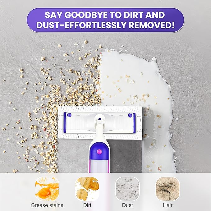 20 Count Disposable Mopping Pad Refills for Swiffer Power Mop Pads Refills, Unscented Spray Cleaning Repalcement Pads