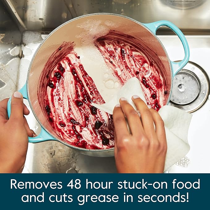 Grove Co. Ultimate Dish Soap Refills (3 x 16 Fl Oz) + Refillable Glass Dish Soap Dispenser for Kitchen Sink with Non-Slip Silicone Sleeve, Plastic Free Cleaning Products, Lavender Blossom & Thyme