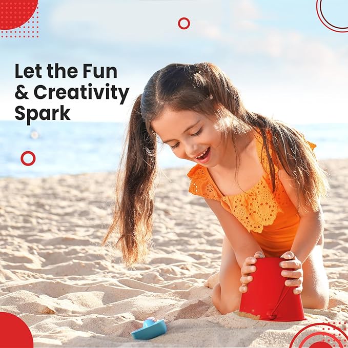 Small Metal Buckets with Handle 6 Pcs – Galvanized Bucket Leak Proof & Rust Resistant 48 fl oz Capacity - Best for Party Décor, Christmas & Decorating Classrooms (Red, Large 6.3" Top)