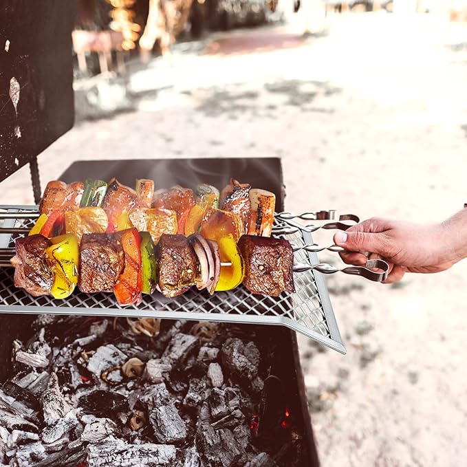 Landhoow 12 Pcs Paint Roller Grid for 5 Gallon Buckets, Paint Screen Strainer 4 Sided Metal Bucket Grid, Silver