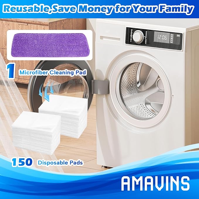 3 Pack Microfiber Reusable Mop Pads for Bona Mop, Wet/Dry Floor Cleaning Refill Mop Pads, Spray Mop Hard Wood Floor Mop Pads Refills, Machine Washable Power Mop Pads Replacement