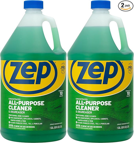 Zep All-Purpose Cleaner and Degreaser 128 oz ZU0567128 (Pack of 2) Cleans Almost Any Surface