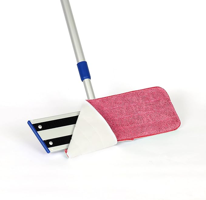 Arkwright Spray Mop Replacement Pads - (Case of 120) Bulk Microfiber Flat Dry and Wet Refill Mop Pads Floor Cleaning, Compatible with Bona and Rubbermaid, Fits All Mop Heads, 24 in, Red