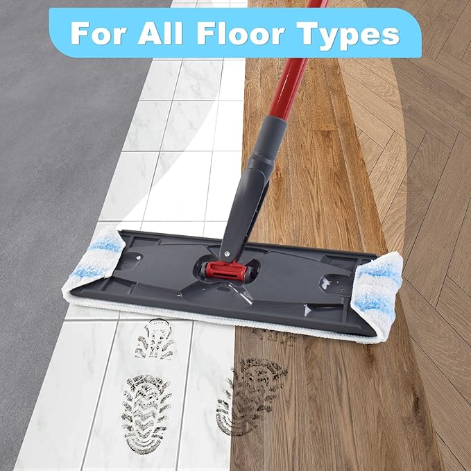 Mop Replacement Pads for OCedar H2prO Flat Mop System, 3 Pack Mop Pads for Ocedar H2prO Flat Mop, Microfiber Mop Heads Replacements for OCedar H2pro, Reusable Mop Refills Safe on Various Floors