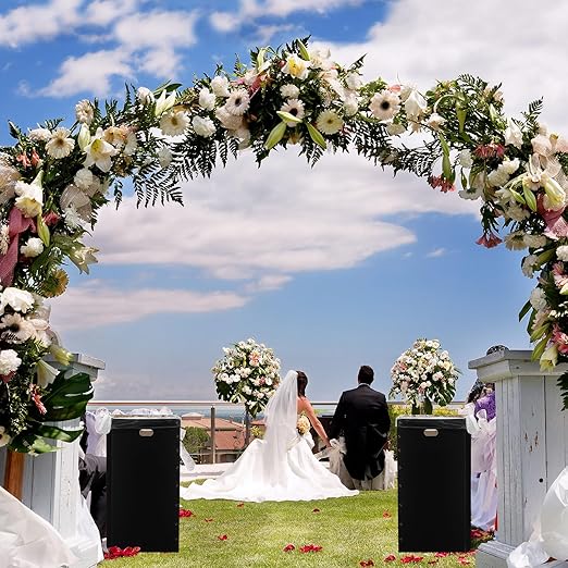 Nosiny 30 Pcs 50 Gallon Disposable and Reusable Corrugated Cardboard Trash Cans for Events, Recycling Bins Bulk with Trash Bags,Cardboard Garbage Boxes for Parties,18" x 18" x 36" (Black)