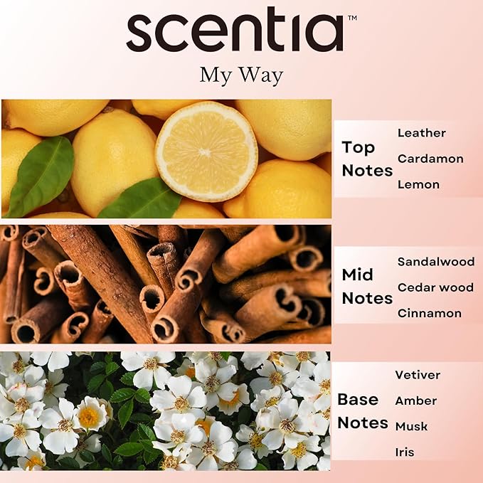 Scentia My Way Hotel Diffuser Oil Inspired by The 1 Hotel Miami Beach - 20 ml 0.67 fl oz - Fragrance Oil Blend Sandalwood, Cedar & Lemon Notes for Aromatherapy Diffusers and Humidifiers