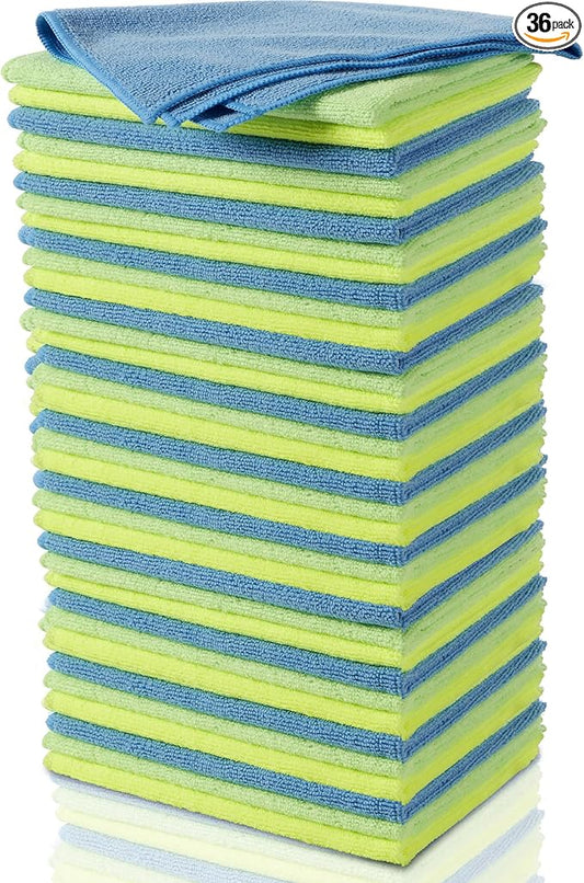 Zwipes Microfiber Towel Cleaning Cloths, 36 Pack, Assorted, (737)