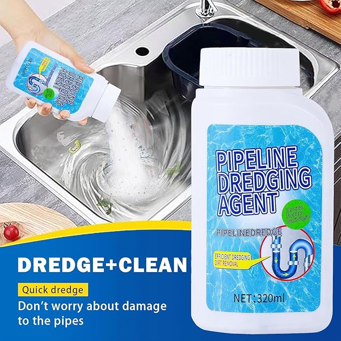 Drain Clog Remover, Pipeline Dredging Agent, Powerful Quick Cleaning Drain Toilet Cleaner Tool, Unclog Toilet Clog And Kitchen Sink Pipe Unblocker Powder (1pcs)